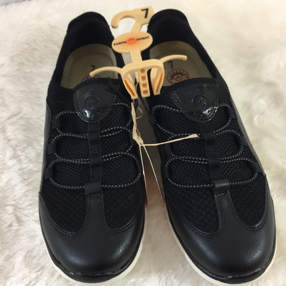 New Black Slip on Sneakers